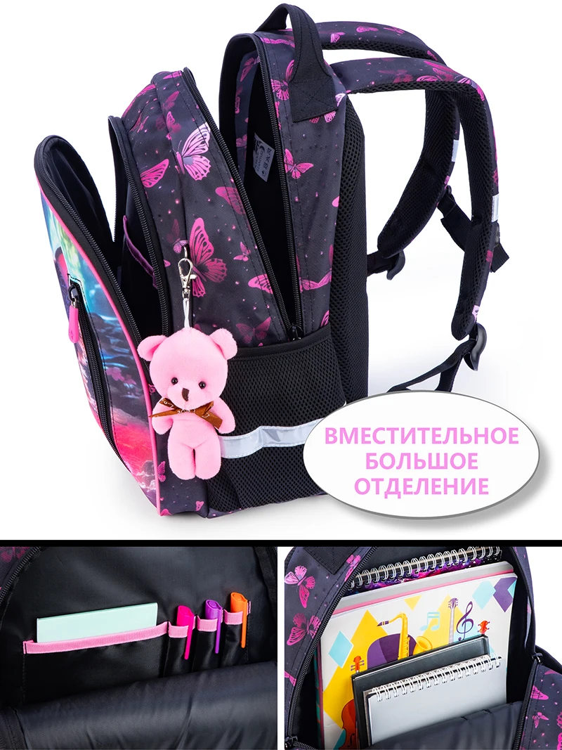 Backpack For Girls Orthopedic Cartoon 3D School Bags Children Primary Students Bookbag Kids Satchels mochila infantil menina 3
