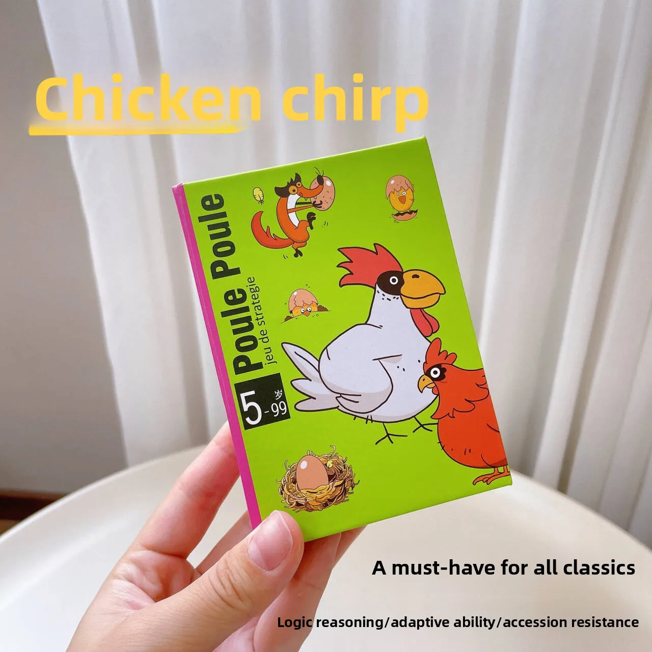 Chicken Chiu Chiu Board Game Grow Up Without Children, 5-8 Years Old Casual Party Card Game, Intellectual Children's Day Gift