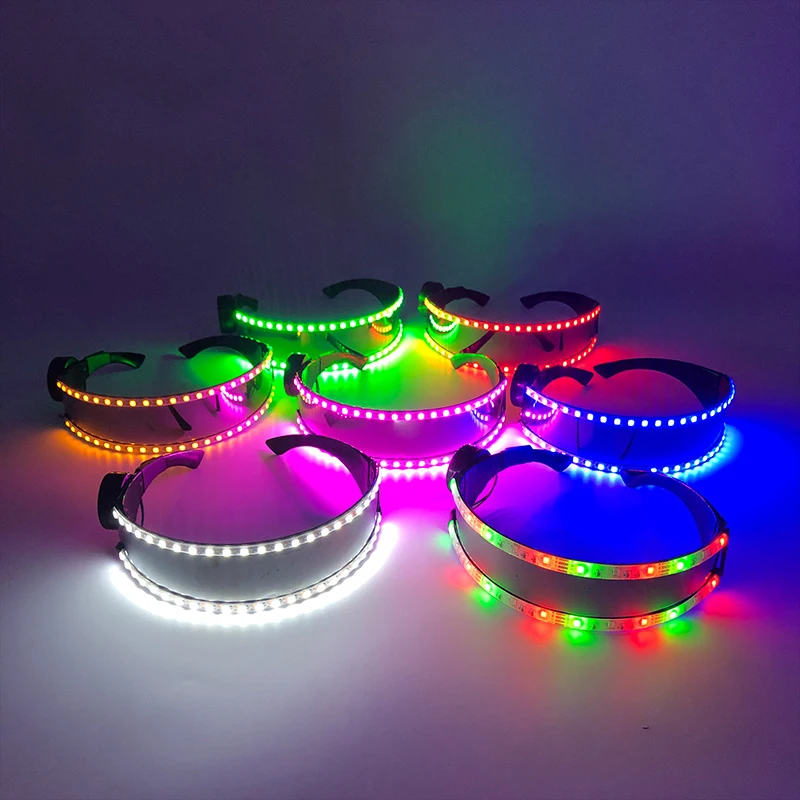 Cosplay Glasses Led Luminous Space Robot Glasses