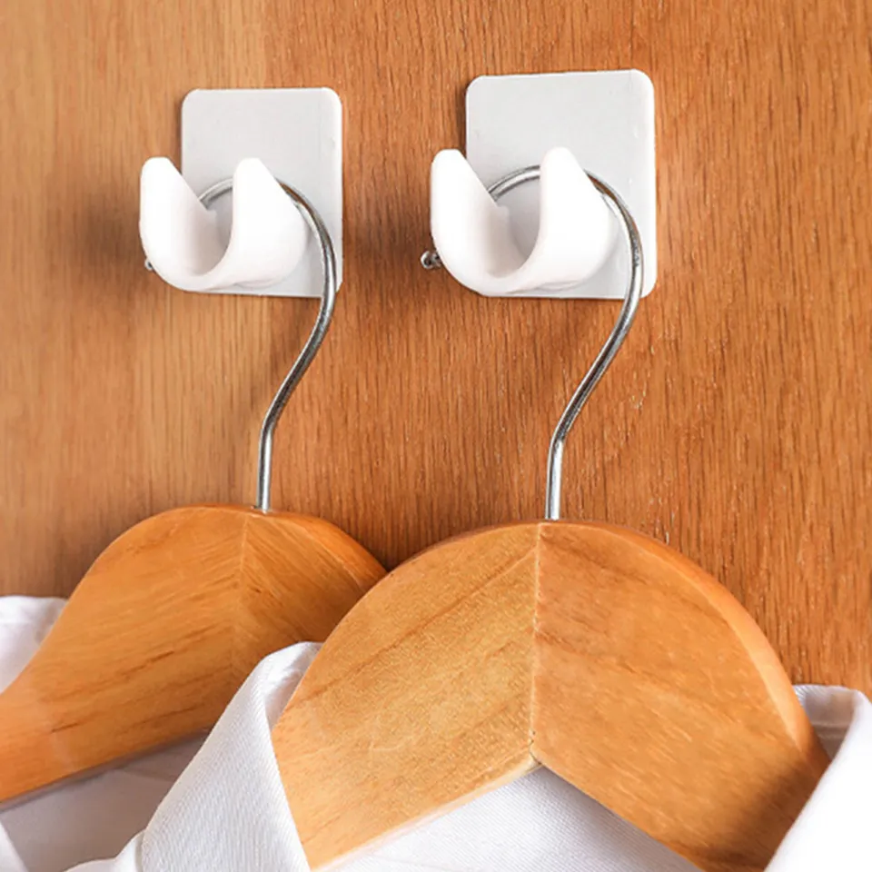 Set Di 4 Supporti Adesivi Per Asta Tenda Doccia, Non Richiedono Foratura Ganci A Tensione Trasparenti Adesivi Resistenti Per Il Montaggio A Parete 95772230