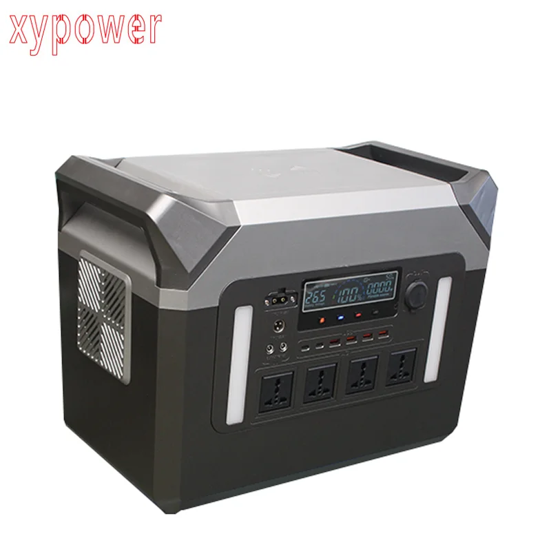 DO ความจุสูง 3000W แบบพกพา Power Station 2560WH 100AH แบตเตอรี่พลังงานแสงอาทิตย์ & AC110V 220V ชาร์จสําหรับอุปกรณ์กลางแจ้ง 1