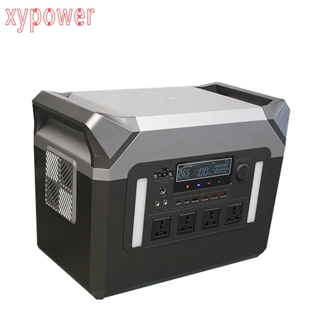 DO ความจุสูง 3000W แบบพกพา Power Station 2560WH 100AH แบตเตอรี่พลังงานแสงอาทิตย์ & AC110V 220V ชาร์จสําหรับอุปกรณ์กลางแจ้ง 1