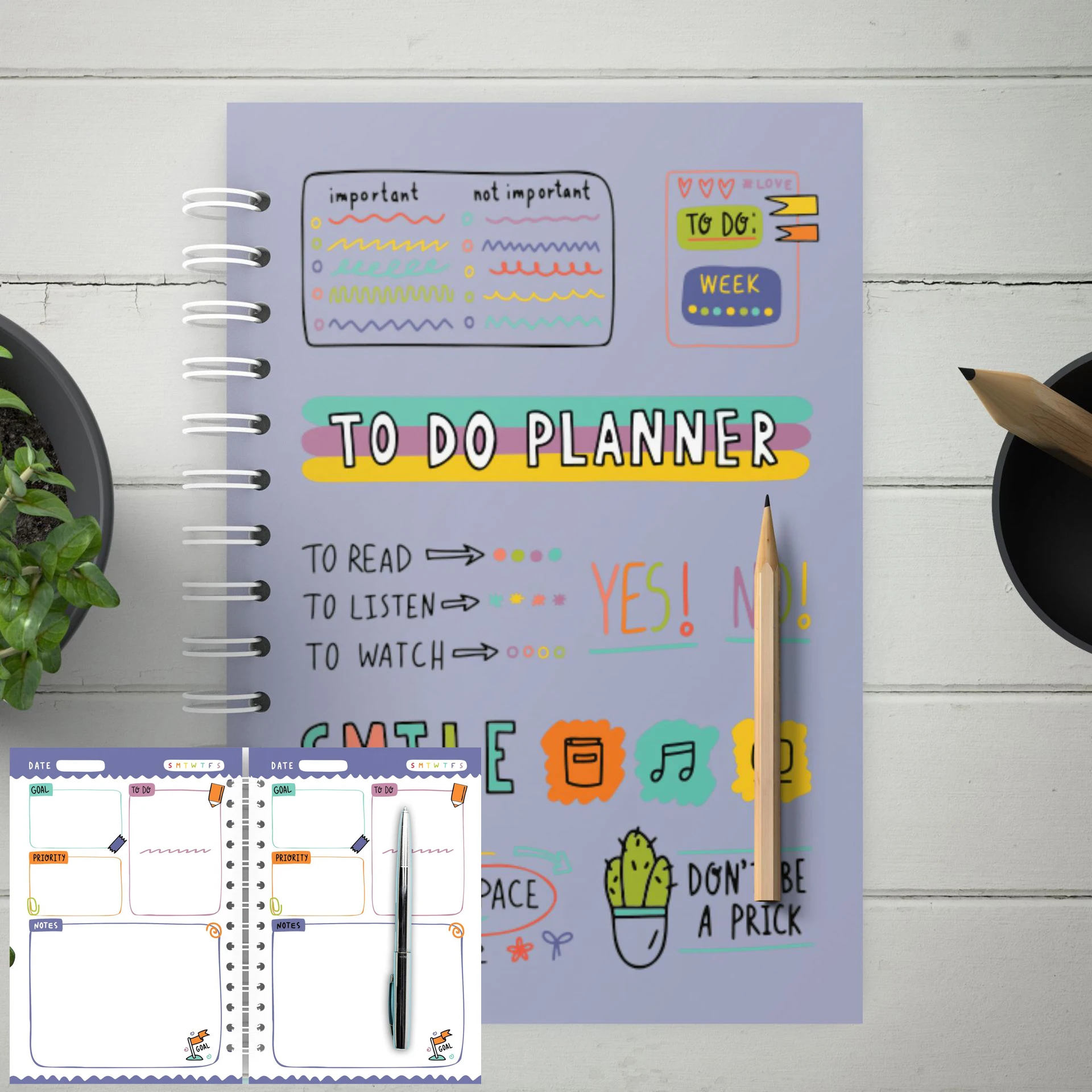 

A5 Diary Weekly Habit Schedules Agenda Planner Notebook Journal Notebook for School Stationery Office Cute Notebook