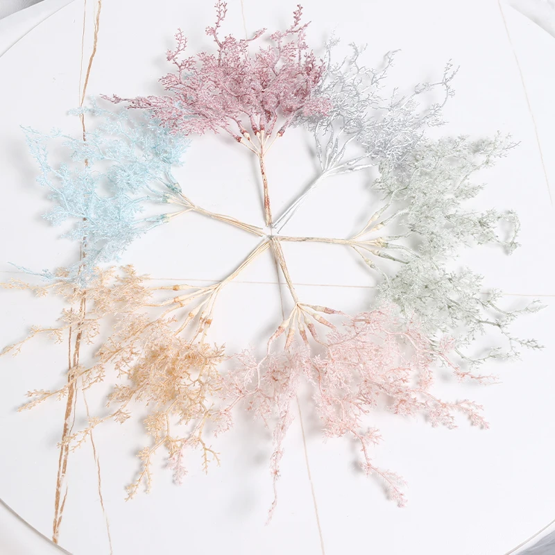 미니 인공 식물 부케, 가짜 꽃, 홈 데코, 웨딩 장식, DIY 공예 화환, 스크랩북 액세서리, 20cm 