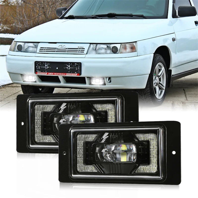 

Фонари дальнего света bituang, белые, желтые, противотуманные фары для Lada VAZ 2110 2111 2112 2113 2114 2115 2116, автомобильные передние и низкие фонари дневного света, дневные ходовые огни