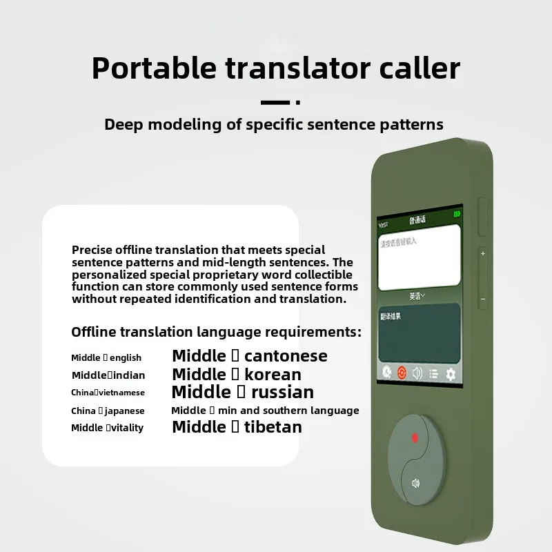 Offline translator, multilingual speaker, speaker