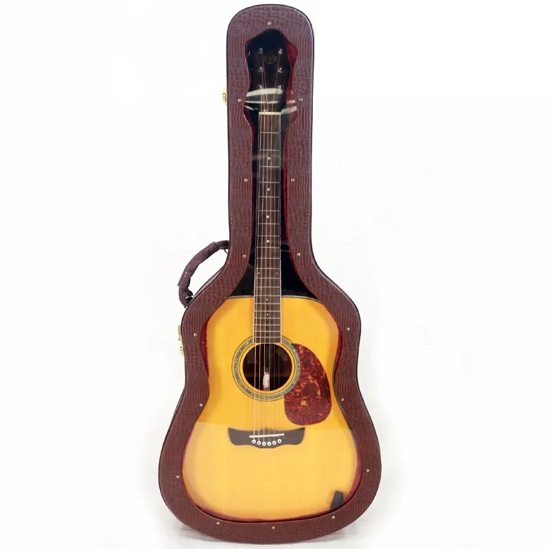

Wood And PU Leather 41inch Ballad Guitar Hard Box Portable Guitar Bag 41inch Guitar Gig Bag Acousic Guitar Case Accessories Bags