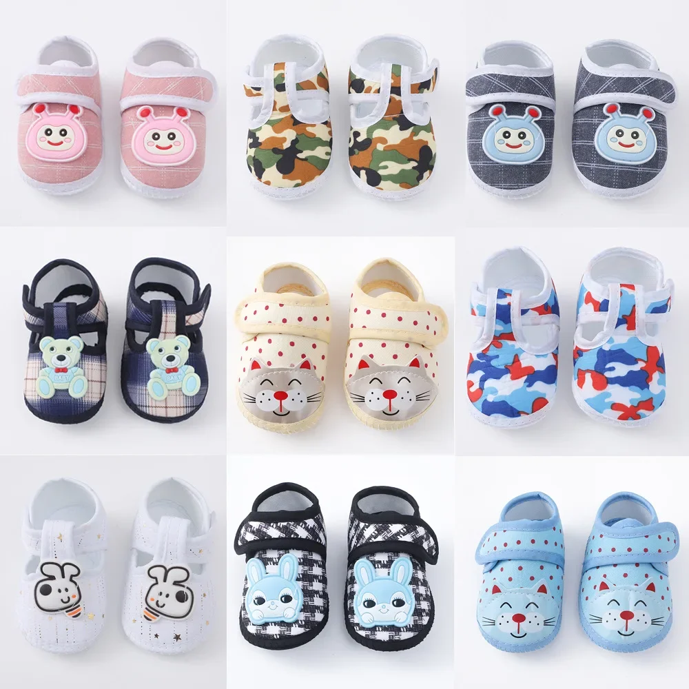 Scarpe Da Neonata Primi Camminatori Cartoon Scarpe Da Neonato Princess Infant Toddler Baby Shoes For Boys Flats Soft Prewalkers