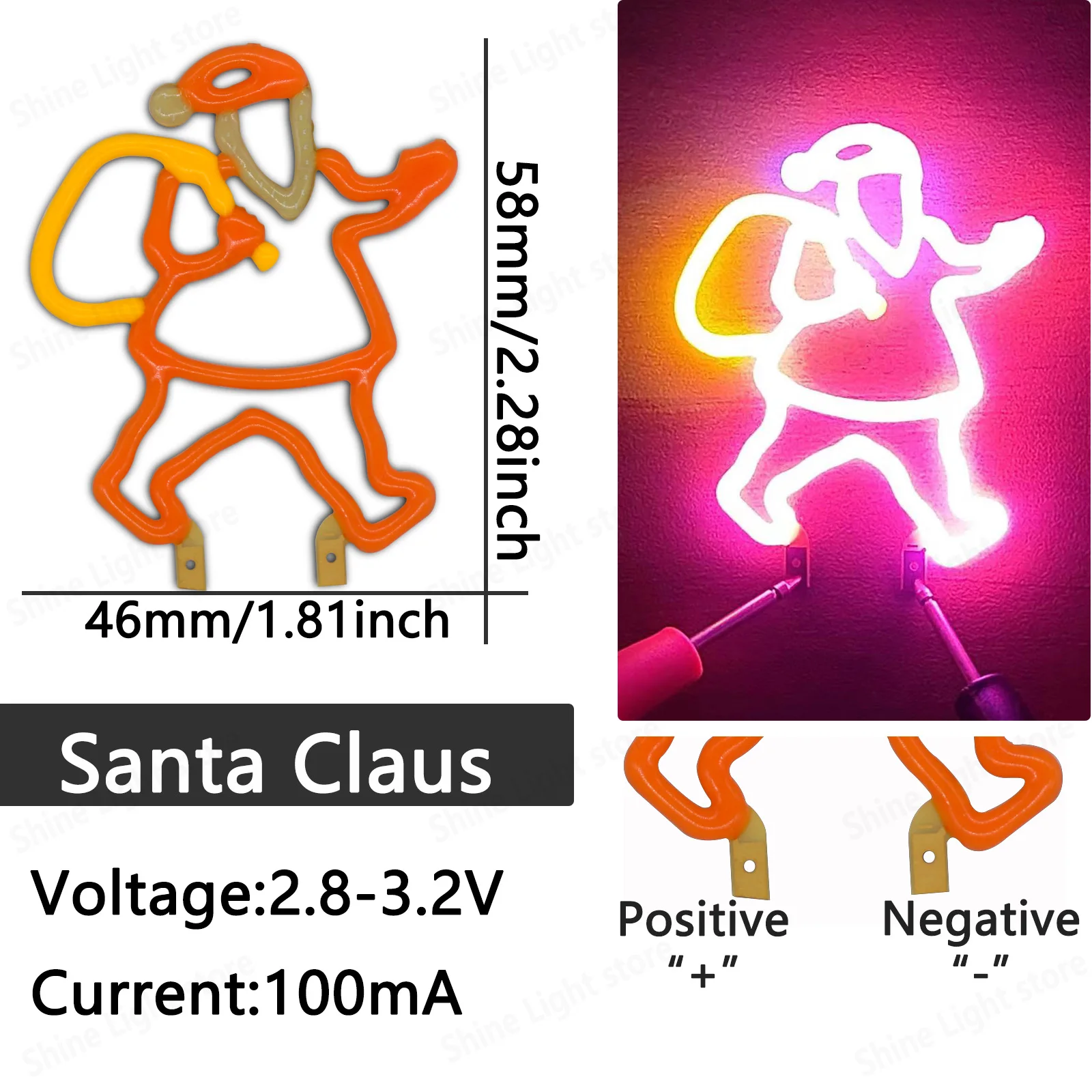 New LED COB Bitcoin Flash Candles Edison 3V LED Color Filament Diode Big  reindeer head Letter Decoration Light Bulb Santa Claus - AliExpress