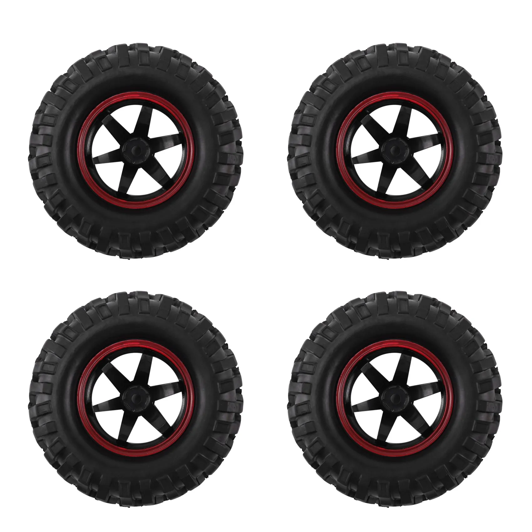 

4 шт., шины с колесным ободом для радиоуправляемых моделей SCX10 Tamiya CC01 D90 CC01