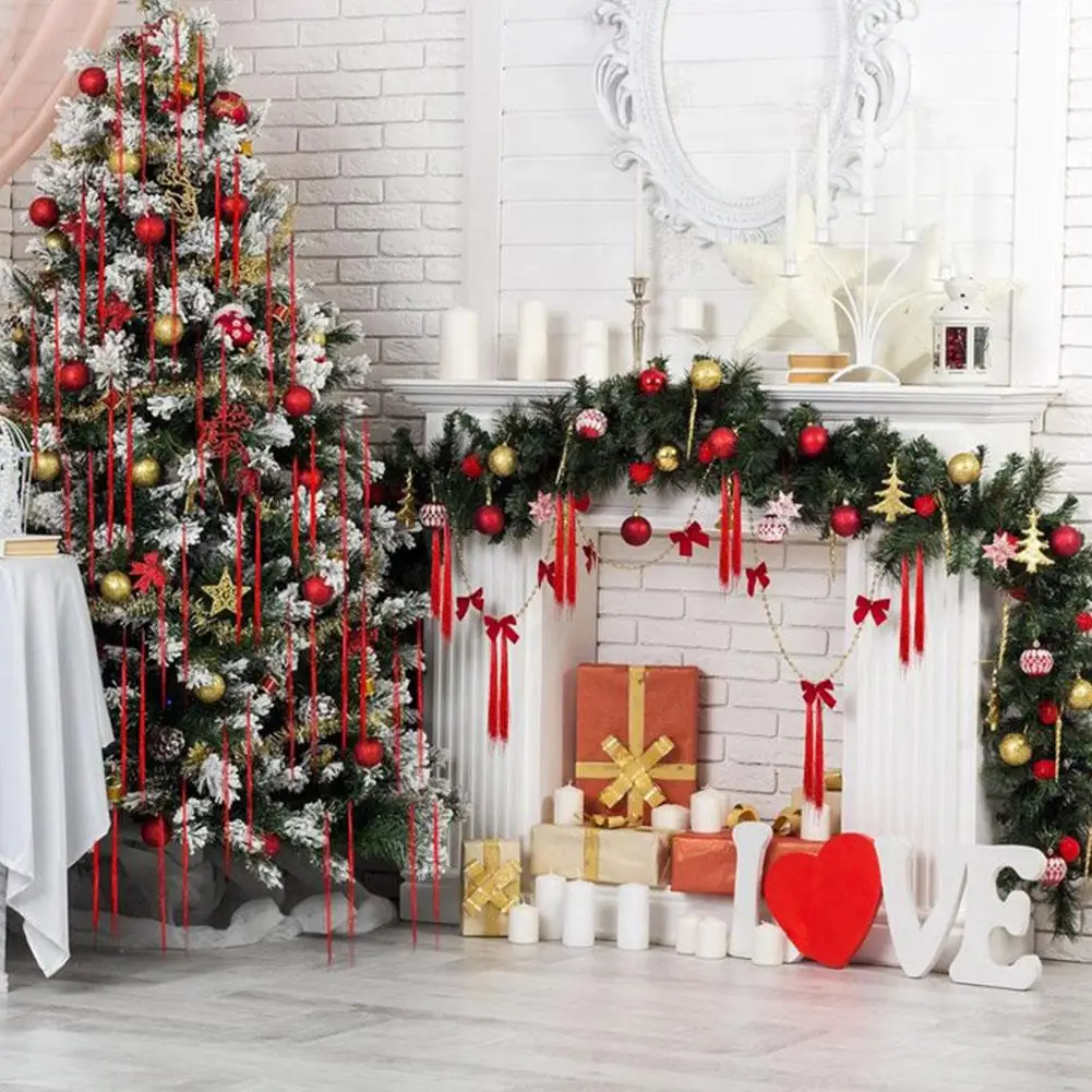 NEU 5000 Stränge Eiszapfen Schillerndes Lametta Folie Fransengirlande für Weihnachten Weihnachtsbaumschmuck Partyzubehör Urlaubsdekoration – Detail 11