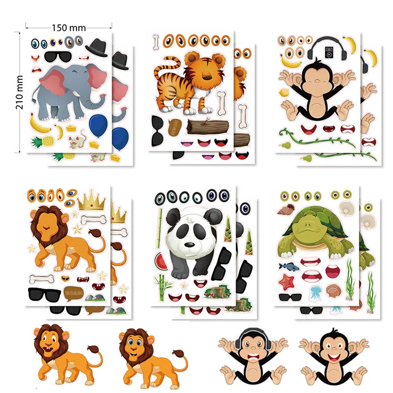 Craft Child Kid Puzzle Sticker | Kids Sticker Children Toys | Craft  Children Stickers - Sticker - Aliexpress
