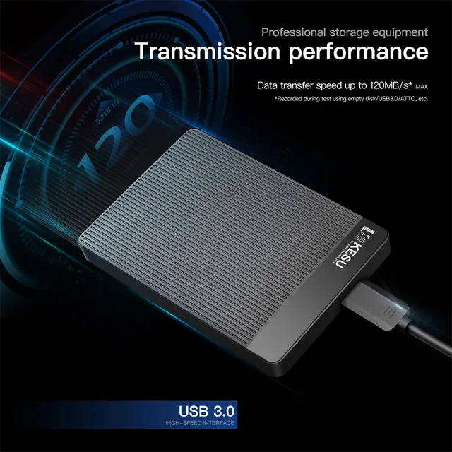 저렴한 가격에 초고속 전송 속도를 제공하는 KESU HDD 휴대용 외장 하드 드라이브