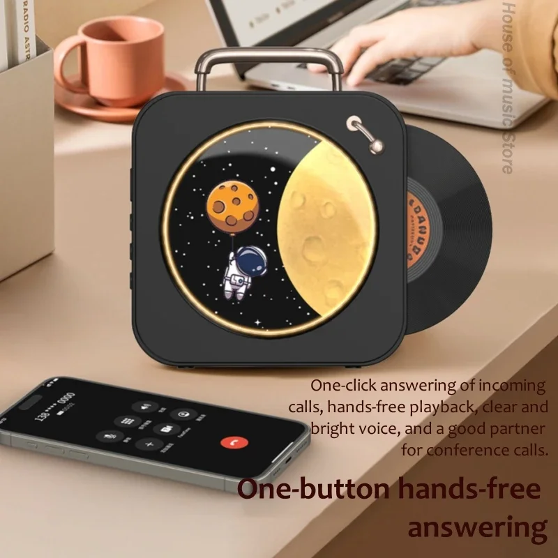 Portatile Mini Bluetooth Audio Home Outdoor Stereo Cielo Stellato Atmosfera Luce Altoparlante Wireless Scheda Tf Aux Audio Wired Player