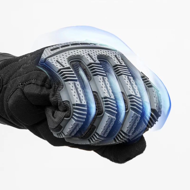 ROCKBROS Cycling Gloves Tactical Gloves SBR Thickened Pad Shockproof Breathable GEL Bike Motorcycle Winter Warmer Full Finger 3