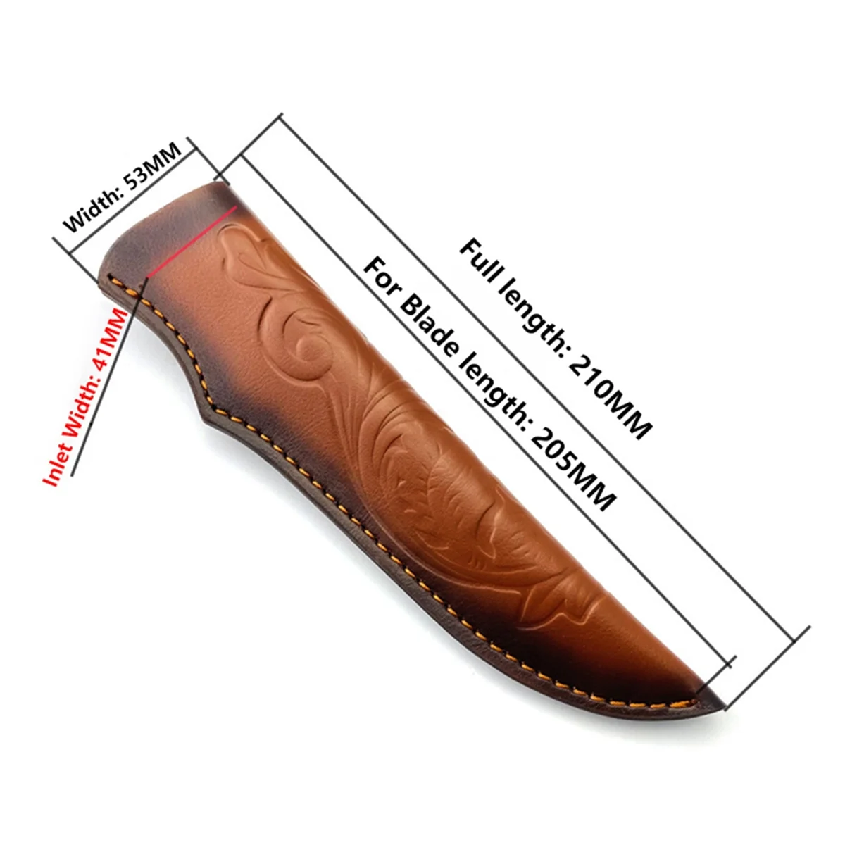 BAAU Cow Leather Straight Knife Sheath Outdoor Portable Scabbard Fixed Blade Cover Holders Pants Storage Bag 2Pcs