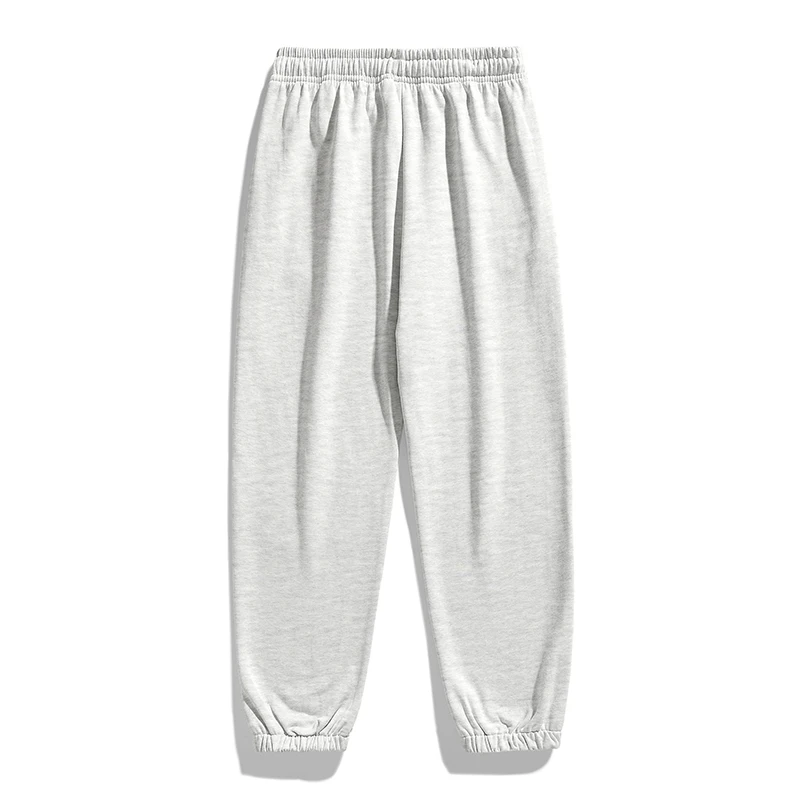 Spring Autumn Solid Color Sporty Pants Men Loose Casual Fashion All-match Elastic Waist Sweatpants Homme Oversized Trousers Men