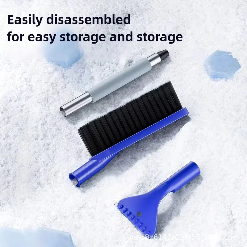 Car Extendable Cleaning Removal Shovel Scraper Snow Brush Winter Auto Brushes Windshield Defroster Deicer Detachable Wash Tools