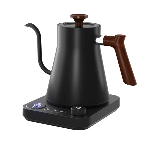 Electric Gooseneck Kettle 900ML Hand Brew Coffee Pot Smart Teapot Temperature Control Pot Rapid Heating Kettle 110v/220v 6