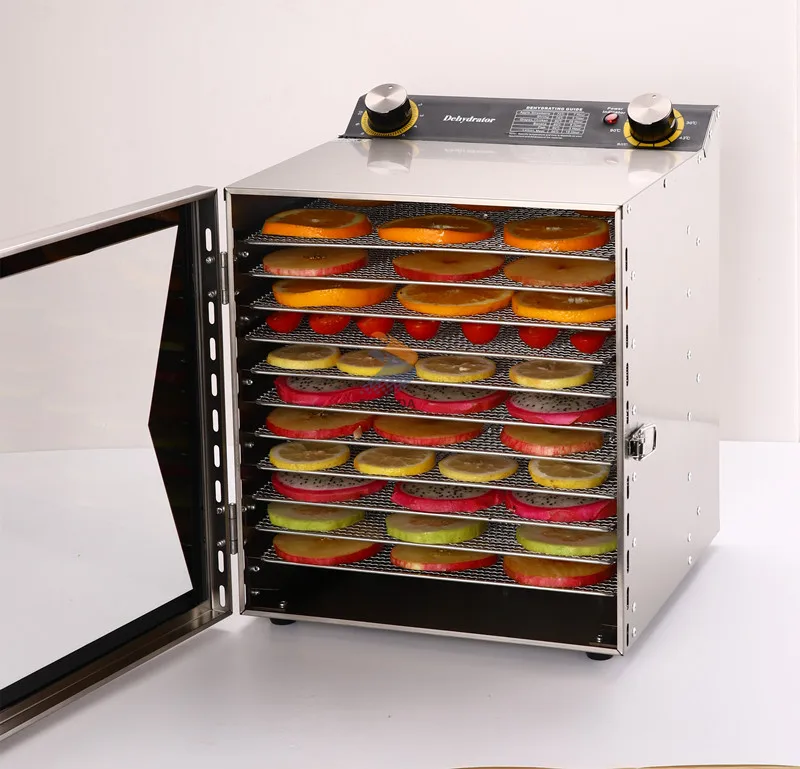 Mechanical 12/18 Trays Stainless Steel Dried Banana Fruit Food Dehydrator Machine for Sale