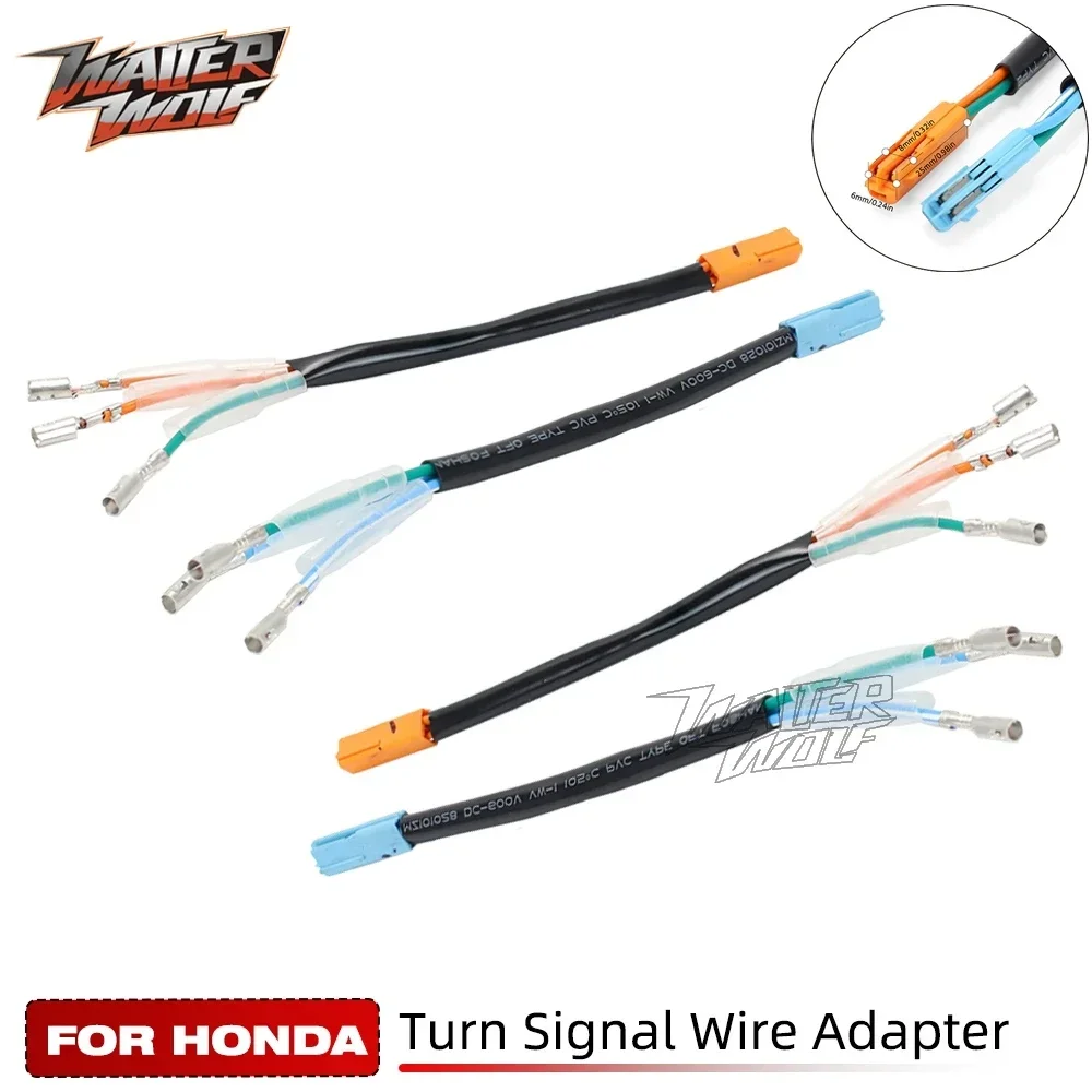 

3pin 2pin OEM Turn Signal Indicator Wire Harness Adapter Plug Connector for Honda CB 125R 500R 500F 500X 400F 400X 650F CMX CBR