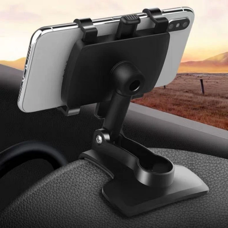 

Car Phone Holder Car Dashboard Clip Mobile Phone Bracket Car Rearview Mirror Sun Visor Snap-on Navigation Phone Bracket