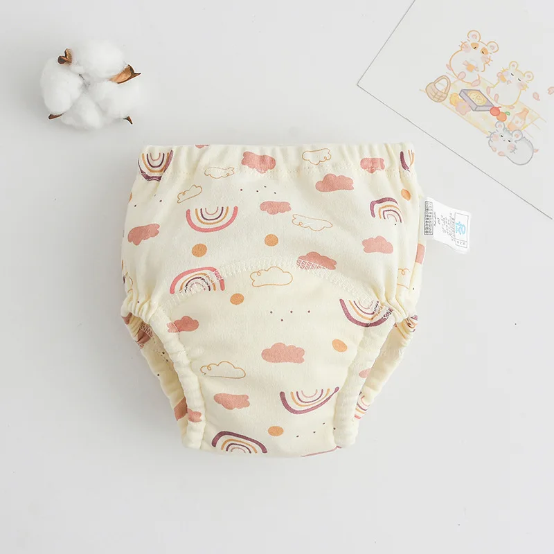 New Baby Cotton Waterproof Reusable Training Pants Cute Baby