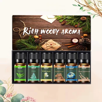 6-Piece Essential Oil Set with 6 Fragrance Options -Oils for Aromatherapy, Used For Diffuser Aroma Relax 1