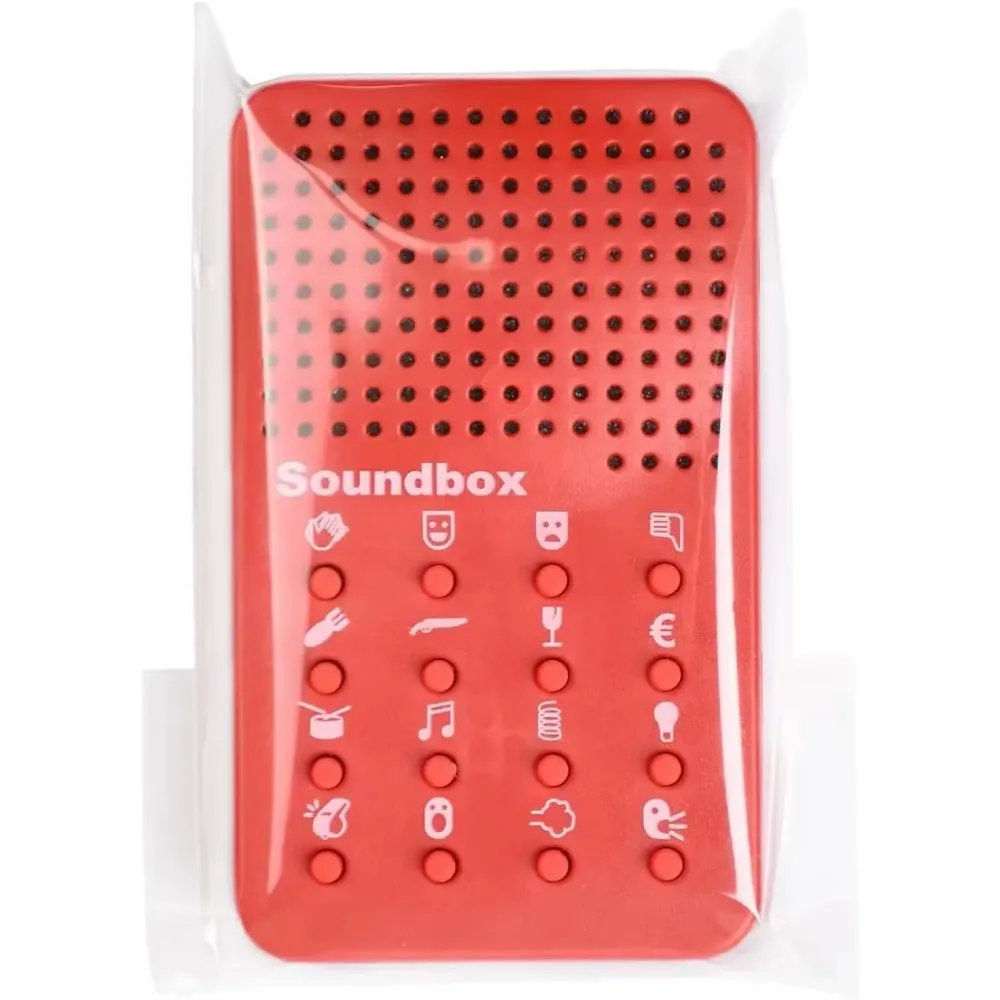 Speaker with 16 Sound Effects, Electronic Speaker, Prank Gifts for Kids and Adults, Prank Fart Noise Fun Red Game Machine 4