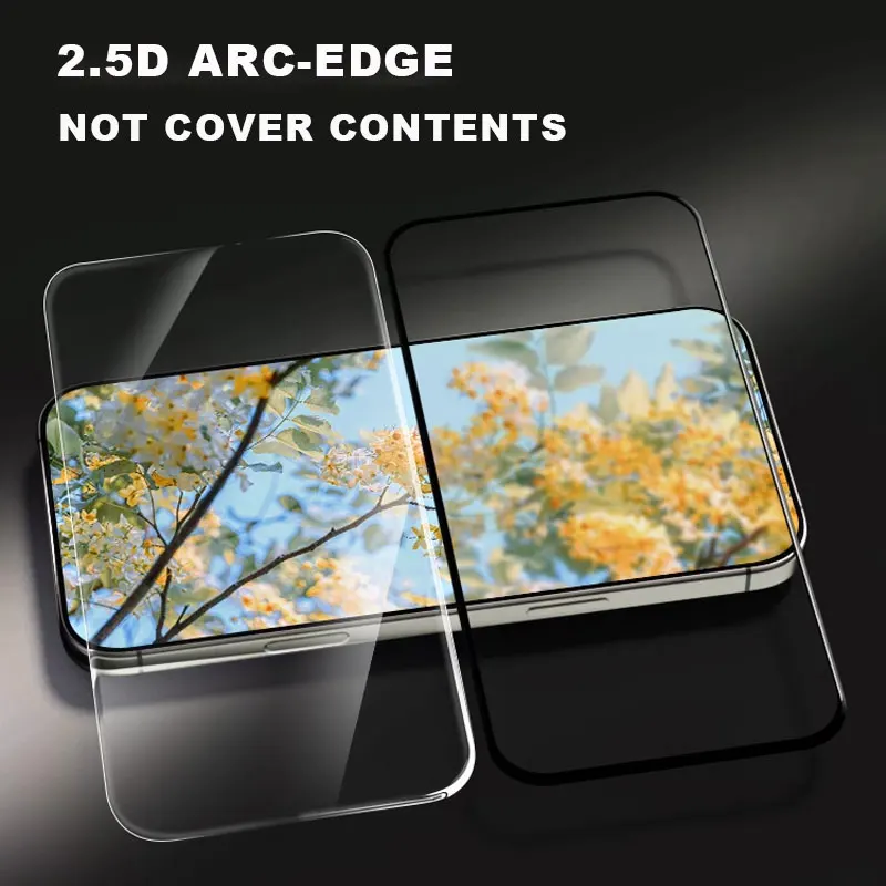 Premium Anti-Shatter Clear Tempered Glass Screen Protector - Pack of 2/4