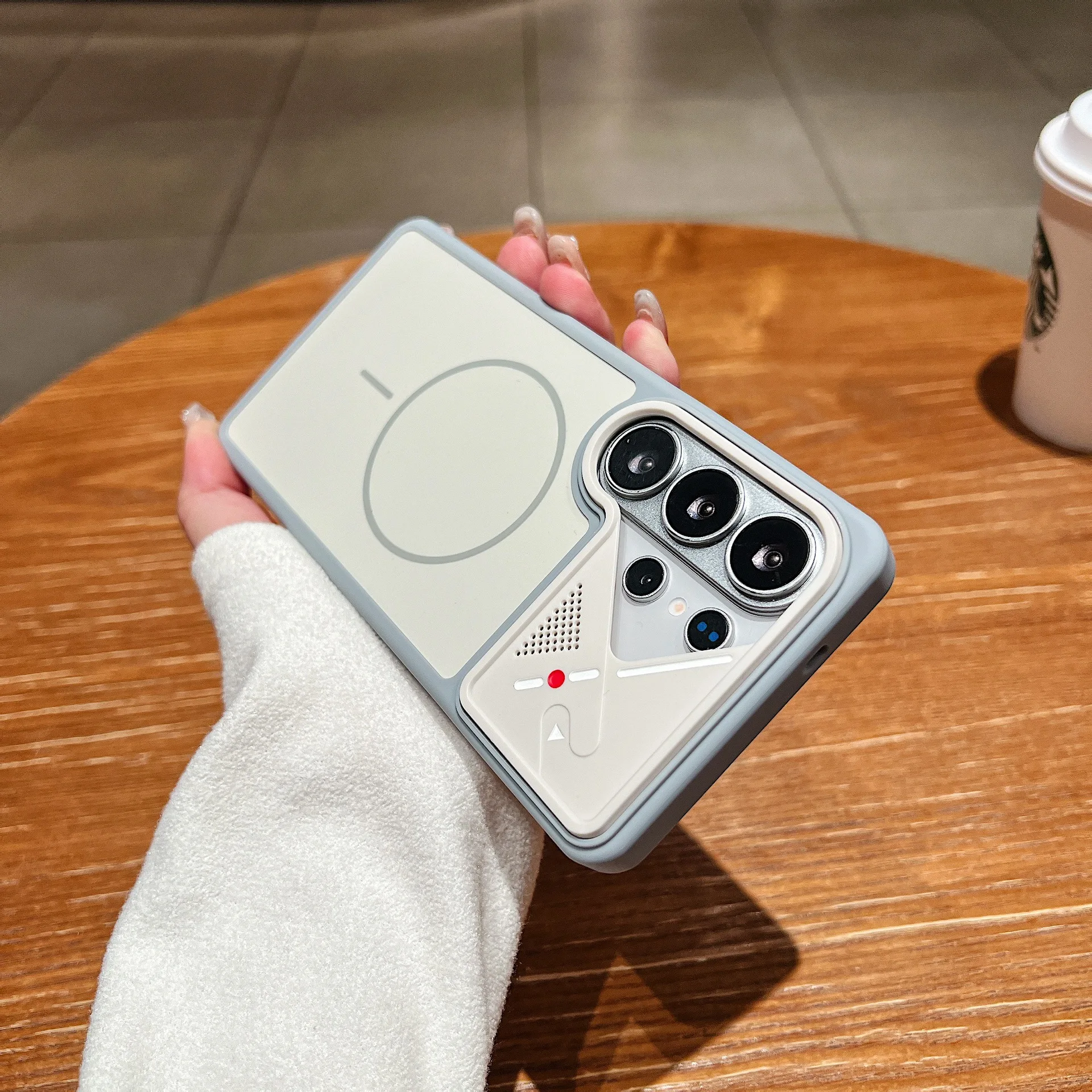 Magnetic Shockproof Silicone Case with Camera Protector and Mag-safe Charging