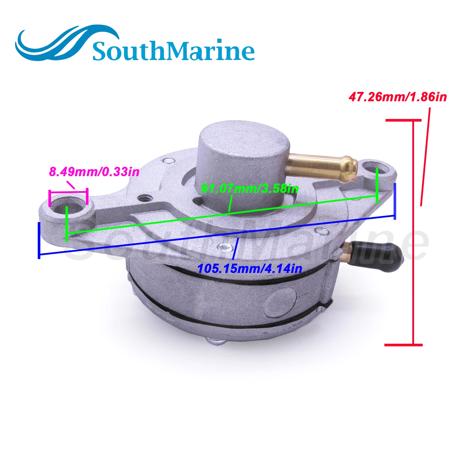 DF52-176 Dual Outlet Pulse Vacuum Fuel Pump for Mikuni 42-5310 14