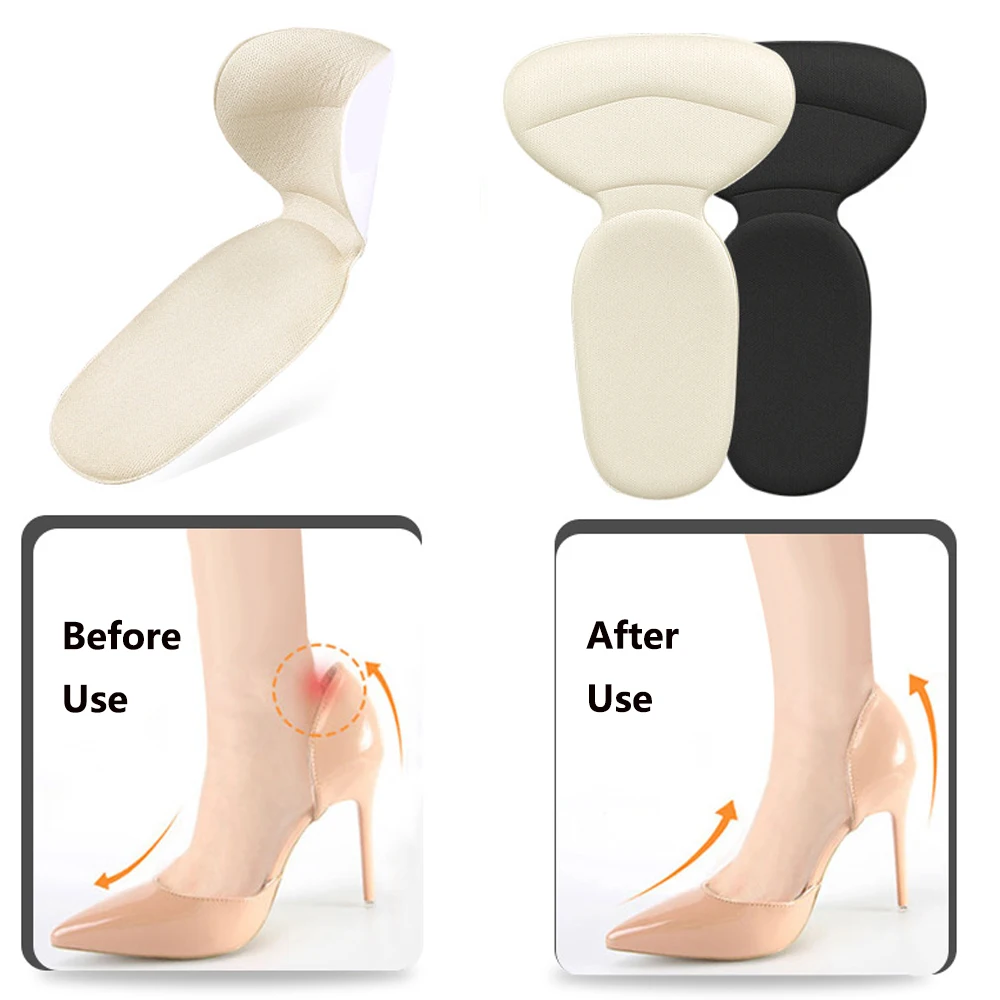 6pcs Heel Pads for Shoes Woman to Reduce Size Filler Sponge Heel Protector Sticker High Heels Pain Relief Insoles for Walking