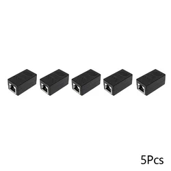 Ethernet Cable Extender Adapter Female-to-Female RJ45 Coupler Pack (5Pcs)