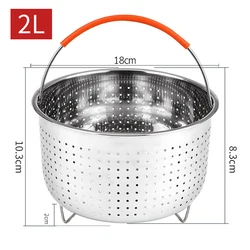 Universal Stainless Steel Steamer Basket Accessory (2L)