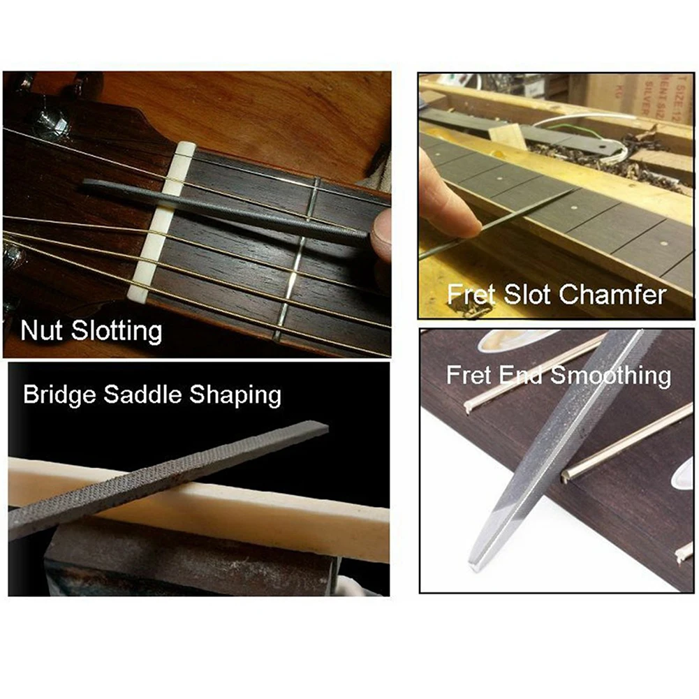 

High Quality Fingerboard File Guitar Repair Tools Anti-skid Carving For Guitar Forming Handheld Kit Metal Rubber