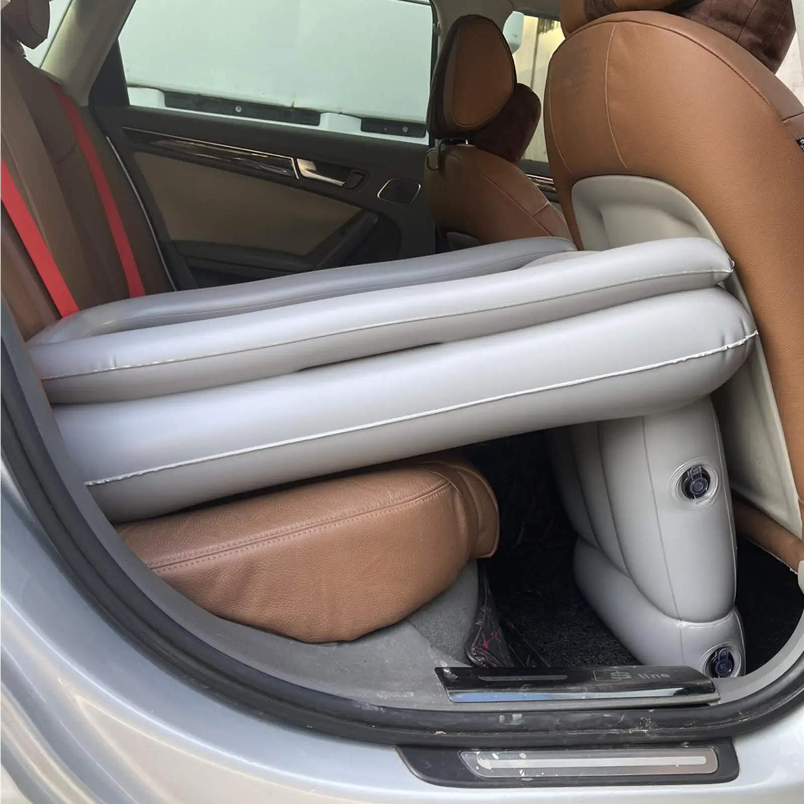 car Rear seat Airplane Bed Extender for Toddler Portable Inflatable Airplane Bed Foldable Sleeping Mattress for car interior