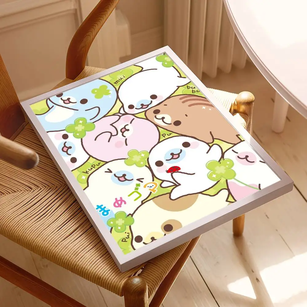 Kawaii Cartoon Mamegoma NIEDLICHE DIY Klebrige Poster Whitepaper Drucke Poster Kunstwerk Vintage Dekorative Malerei – Detail 9