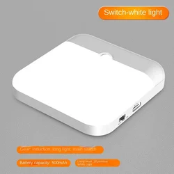Rechargeable LED Motion Sensor Night Light with Switch (White colour)