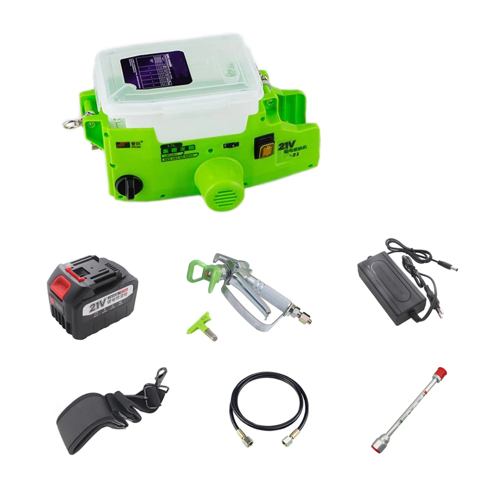 500W Handheld Sprayer Machine Paint Latex Paint High Pressure Spray Gun Backpack