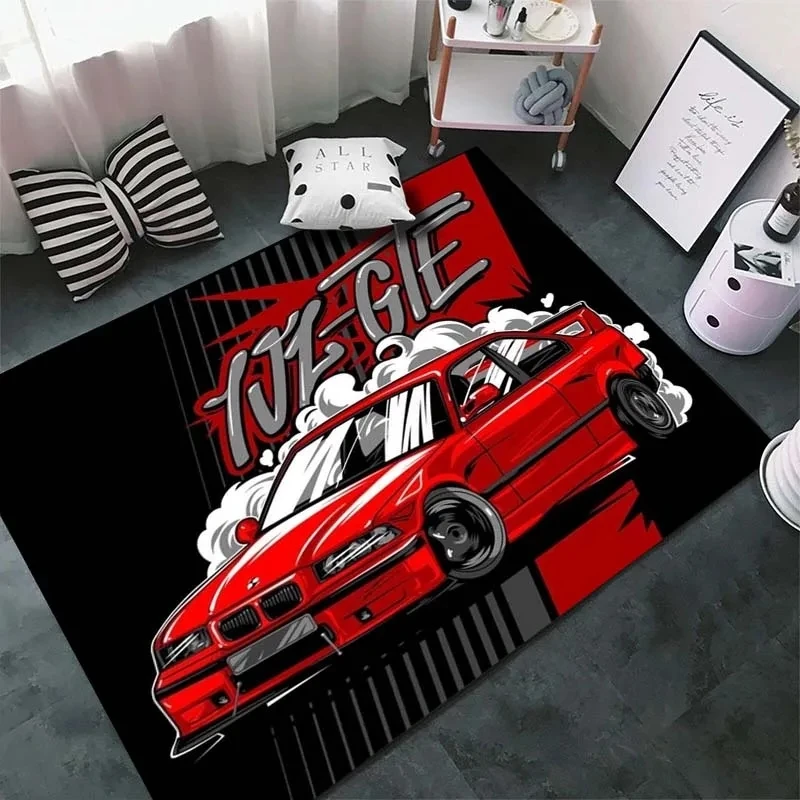 Classical Racing Car Carpet for Living Room Home Decorations Sofa Table Large Area Rugs Boys Room Non-slip Carpet Car Floor Mat decorative carpet,non slip carpet
