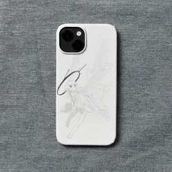 Kawaii Angelic Anime Girl Cartoon Soft Phone Case Cover - iPhone 15 Plus (A)