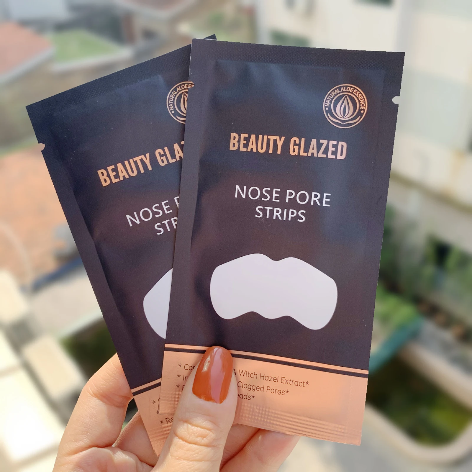 BEAUTY GLAZED Nose Blackhead Remover Deep Cleansing Nose Pore Strips Cleaner