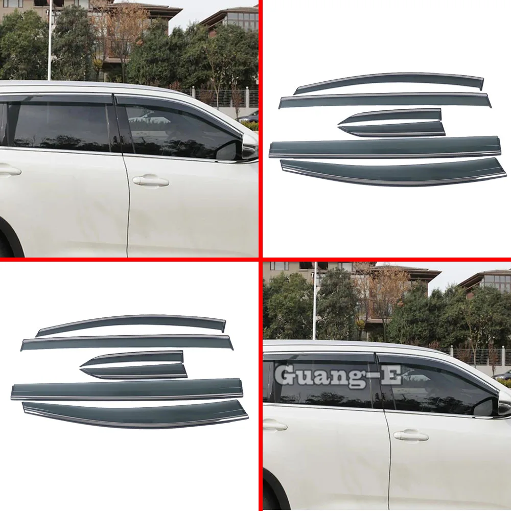 

Window Visor Sun Shade Rain Guard Side Deflectors Car Accessories Decoration Protector 6Pcs For Honda Odyssey 2022 2023 2024