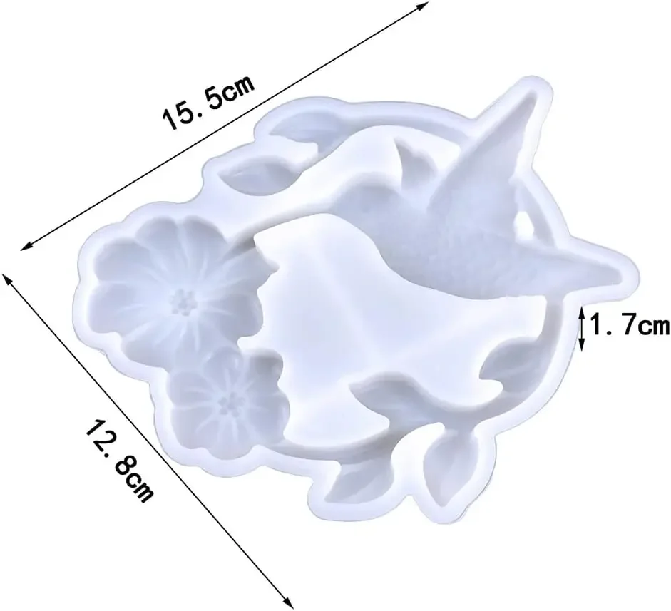 Hummingbird epoxy mold, Halloween decoration pendant mold, home decoration, Christmas gift