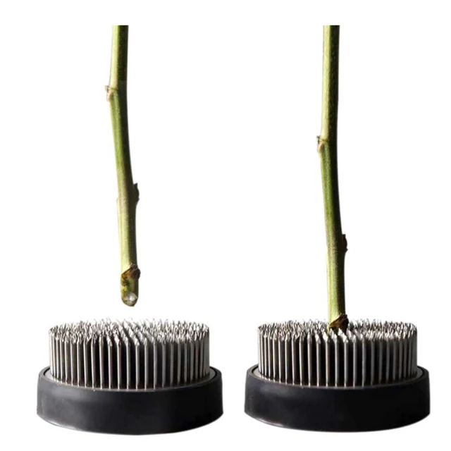 Fém Virág Elrendezés Pin Japán Kenzans Kenzan Tű Virágbázis Tartó Tüskés Béka Rögzített Szerszámok