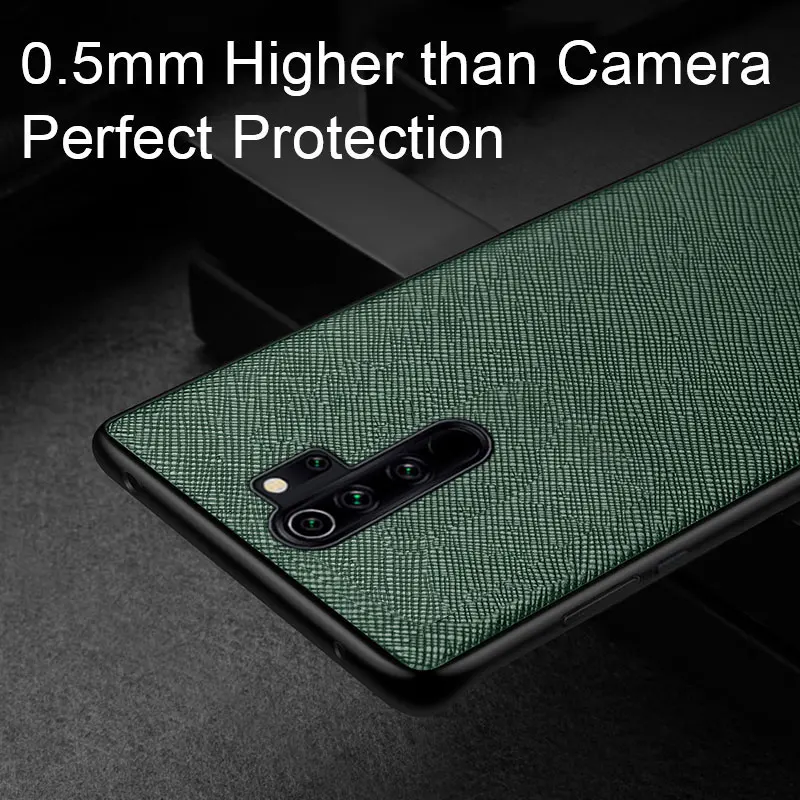 Elegant Leather Cross Pattern Case for Xiaomi Redmi Note 8 Pro and 8T