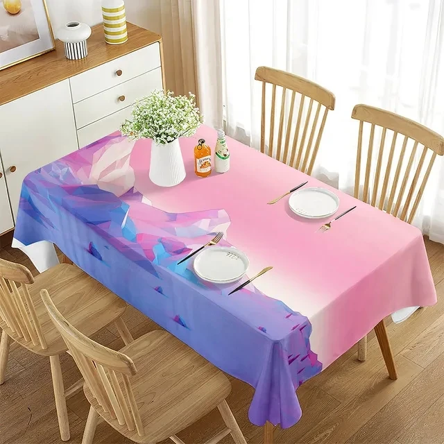 

Rectangular tablecloth satin tablecloth veneer wedding Christmas baby gift party birthday banquet decoration home dining table c