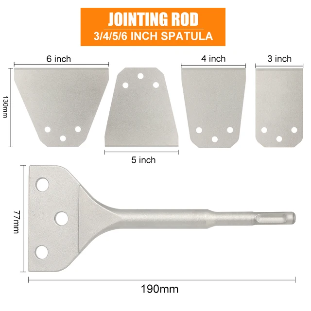 Scalpello Per Piastrelle SDS 300x100mm - Raschietto Professionale Per Rimozione Pavimenti E Pareti - Foto 11