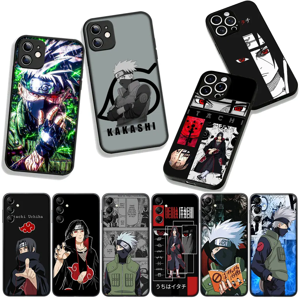 Kakashi and Itachi Anime Phone Case - Cool Ninja Design Cover